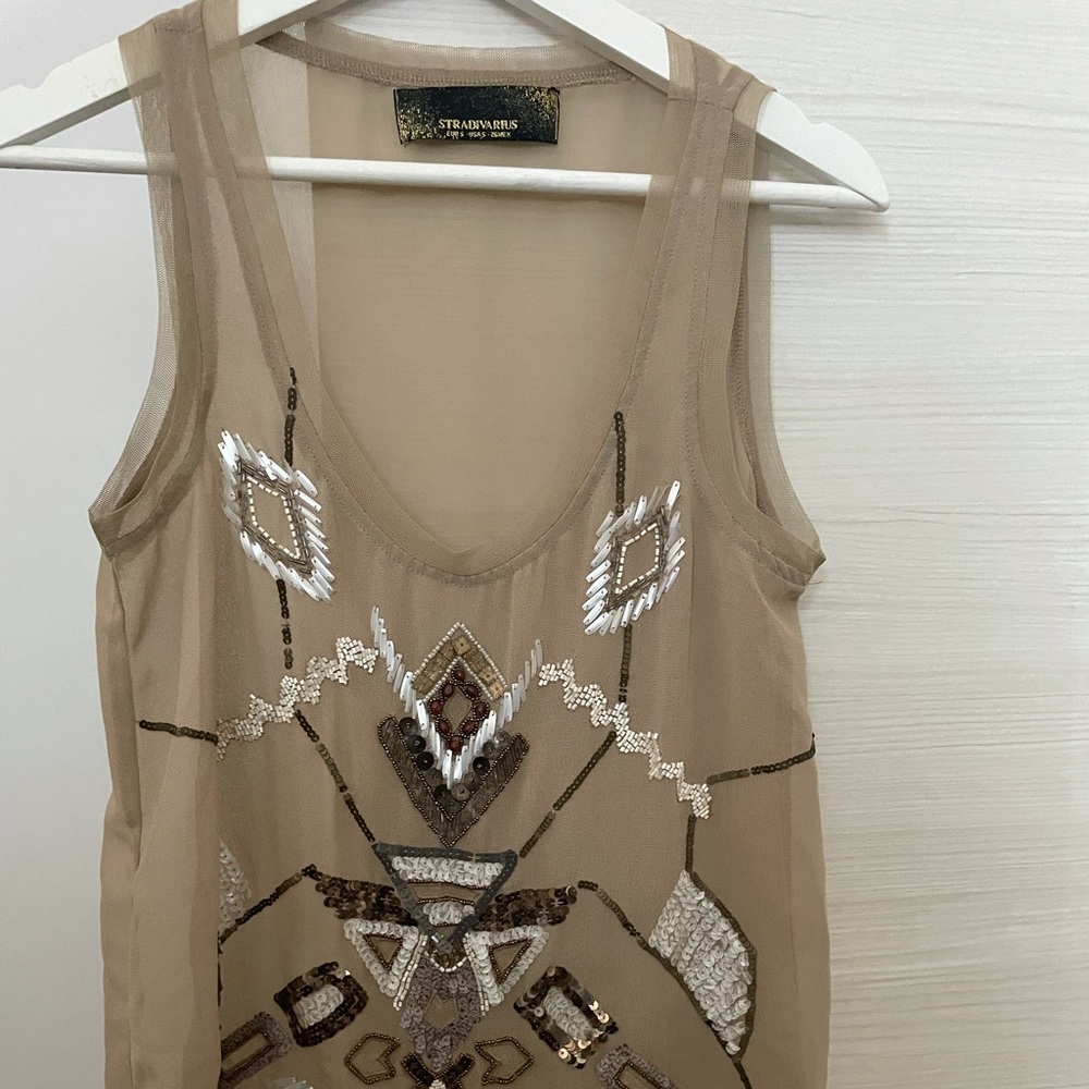 Shirt with strass